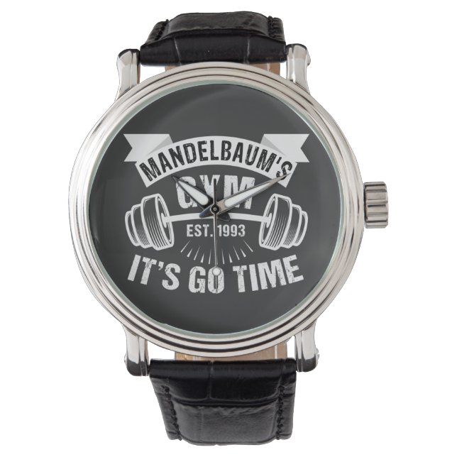 Mandelbaum’s Gym It’s Go Time Watch (Front)