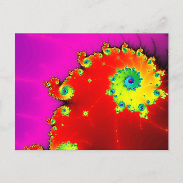 Mandelbrot Art Postcard (Front)