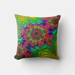 Mandelbrot Colour Explosion Cushion