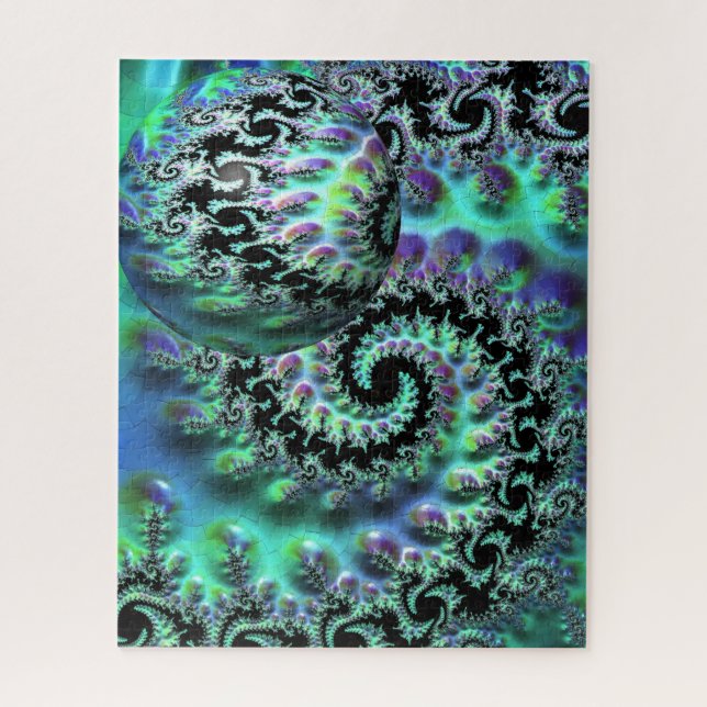 Mandelbrot Discovery with Sphere Jigsaw Puzzle (Vertical)