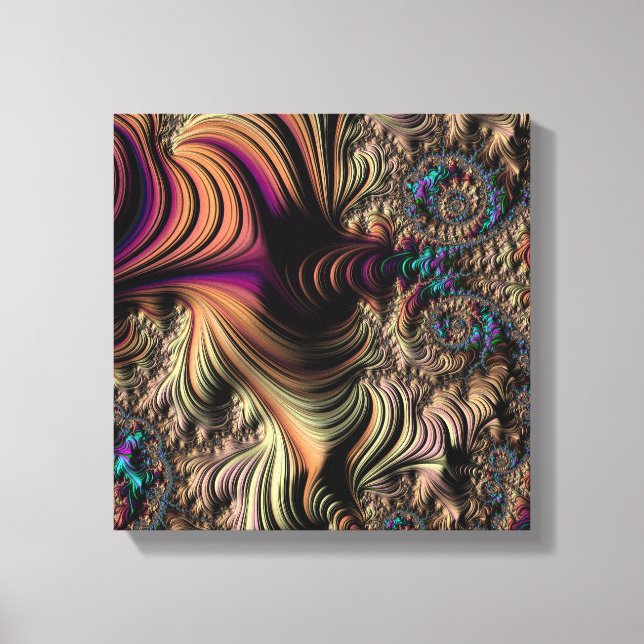 Mandelbrot fractal  canvas print (Front)