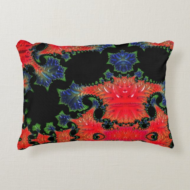 Mandelbrot Garden Accent Cushion (Front)