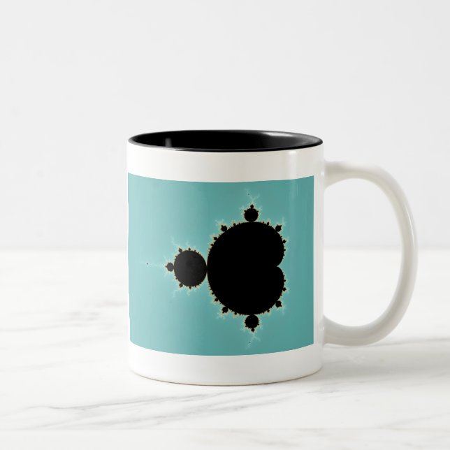 Mandelbrot Set 06 - Fractal Two-Tone Coffee Mug (Right)