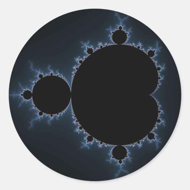 Mandelbrot Set 07 - Fractal Classic Round Sticker (Front)
