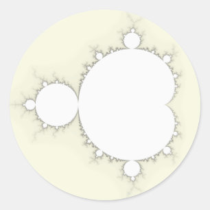 Mandelbrot Set 09 - Fractal Classic Round Sticker