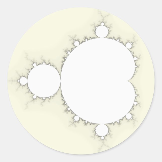 Mandelbrot Set 09 - Fractal Classic Round Sticker (Front)