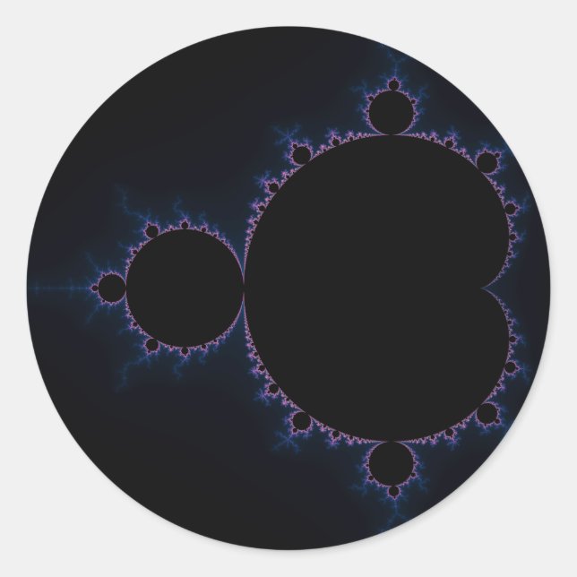 Mandelbrot Set 10 Classic Round Sticker (Front)