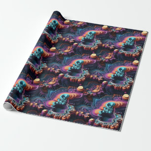 Mandelbrot Set 3D Wrapping paper for math lovers