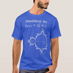 Mandelbrot Set Fractal Chaos Theory Math Physics D T-Shirt