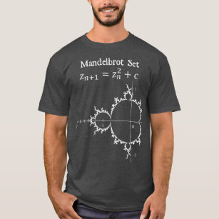 Mandelbrot Set Fractal Chaos Theory Math Physics D T-Shirt
