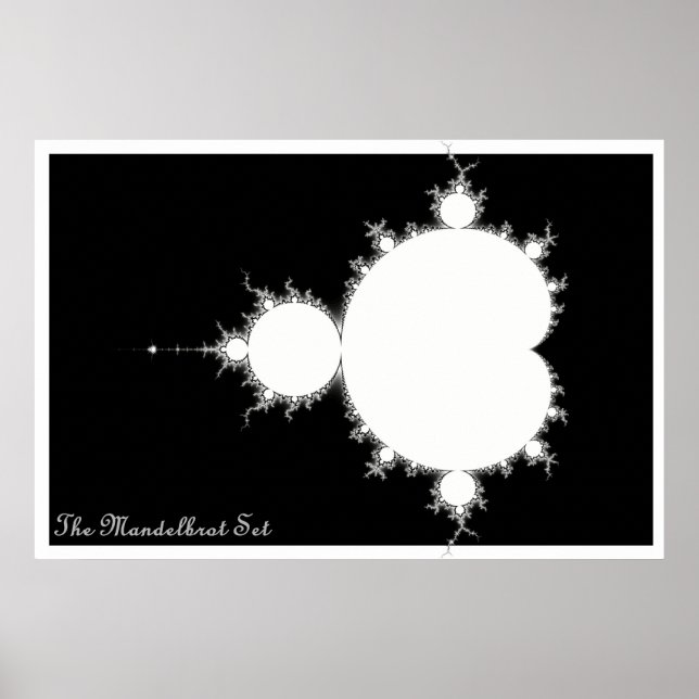Mandelbrot Set (Negative) Poster (Front)