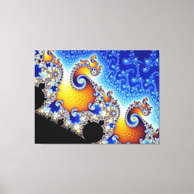 Mandelbrot Set Two-Dimensional Fractal Shape Canvas Print (Front)