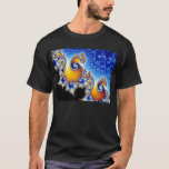 Mandelbrot Set Two-Dimensional Fractal Shape T-Shirt<br><div class="desc">The Mandelbrot set is a mathematical set of points whose boundary is a distinctive and easily recognisable two-dimensional fractal shape. The set is closely related to Julia sets (which include similarly complex shapes) and is named after the mathematician Benoit Mandelbrot,  who studied and popularised it.</div>