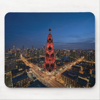 Mandelbrot Skyscraper On The City Square Mouse Mat