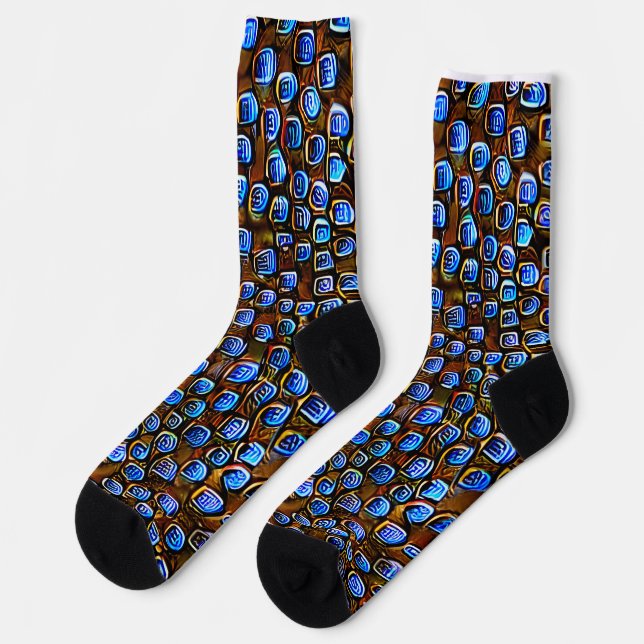 "Mandelbrot" Socks (Left)