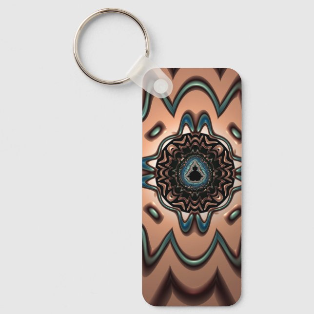 Mandelbrot Splash - Keychain (Front)