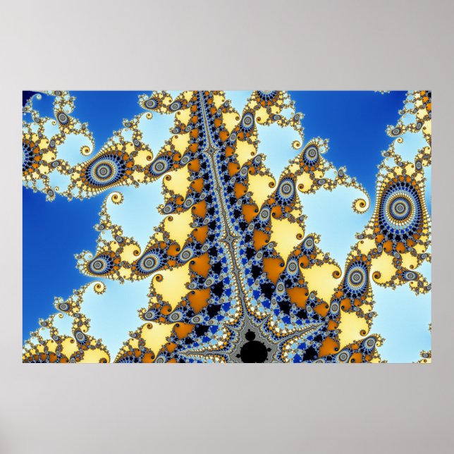 Mandelbrot Zoom C05 Poster (Front)