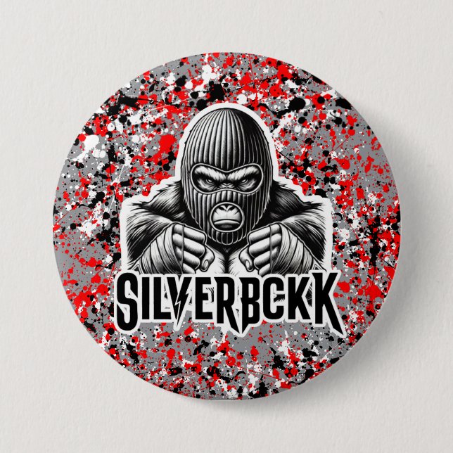 MANDEM COLLECTION SILVERBCKK OFFICIAL TTV 7.5 CM R 7.5 CM ROUND BADGE (Front)