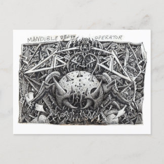 Mandible Death Operator by Brian Benson Postcard