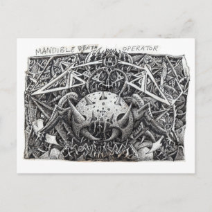 Mandible Death Operator by Brian Benson Postcard
