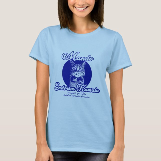 Mando Endorses Kamala T-Shirt (Front)