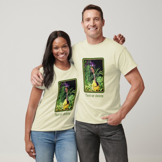 Mandolin And Iris Garden Personalised  T-Shirt (Unisex)
