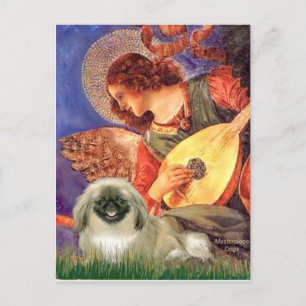 Mandolin Angel - Pekingese 1b Postcard