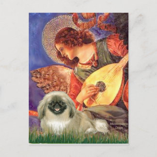 Mandolin Angel - Pekingese 1b Postcard
