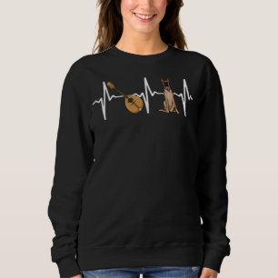 Mandolin Belgian Malinoi Heartbeat Dog Sweatshirt