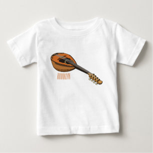 Mandolin cartoon illustration baby T-Shirt