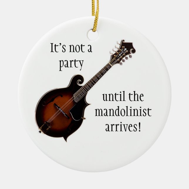 MANDOLIN Christmas ornament (Front)
