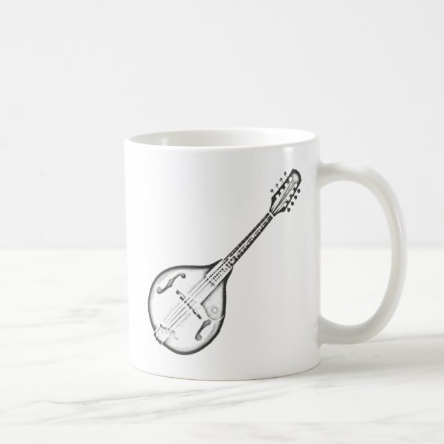 Mandolin "Drawing" Coffee Mug (Right)