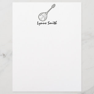Mandolin "Drawing" Personalised