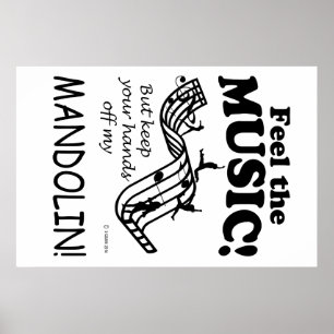 Mandolin Feel The Music Poster