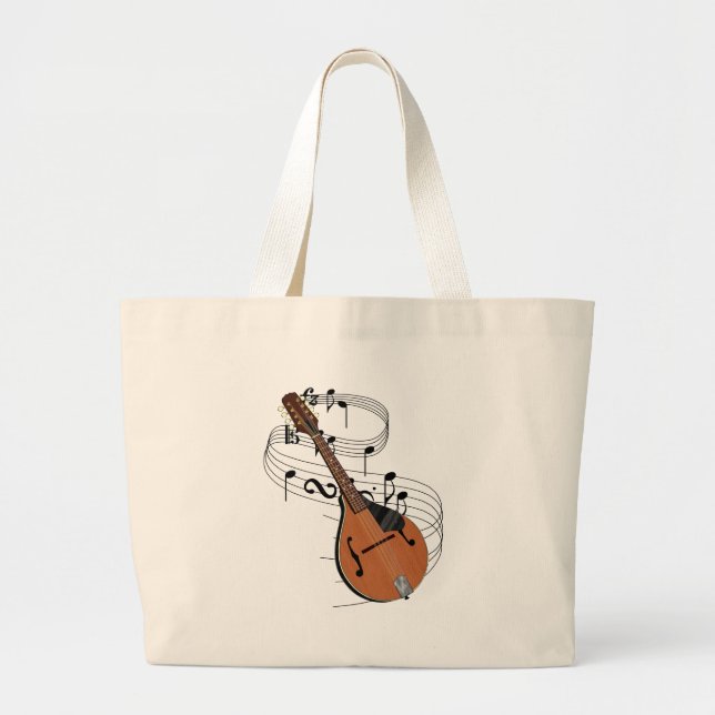 Mandolin Large Tote Bag (Front)