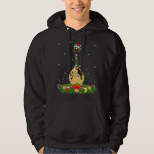Mandolin Lover Music Lover Lighting Xmas Santa Man Hoodie