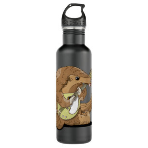 Mandolin Lover Pangolin playing Mandolin 710 Ml Water Bottle