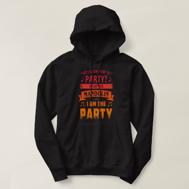 Mandolin Lover player party tee (Design Front)