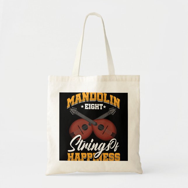 Mandolin Lover Player String Instruments Bluegrass Tote Bag (Front)