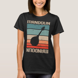 Mandolin Lover Retro Vintage Classic Mandolin Play T-Shirt
