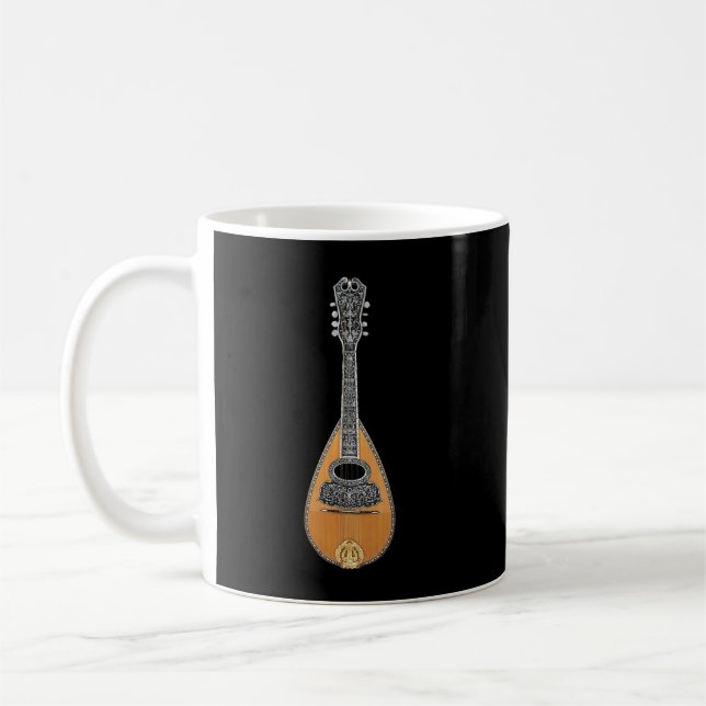 Mandolin Lover String Instrument Bluegrass Music Coffee Mug (Left)