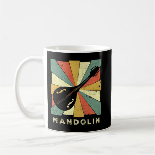 Mandolin Lover Vintage Mandolin Player Music Retro Coffee Mug