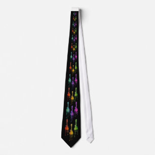 Mandolin Melting in Rainbow Colours Tie