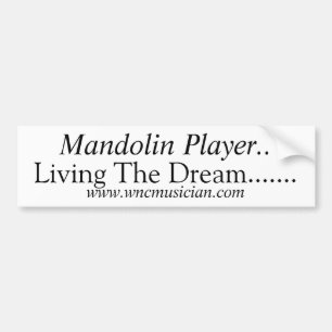 Mandolin Player Sticker