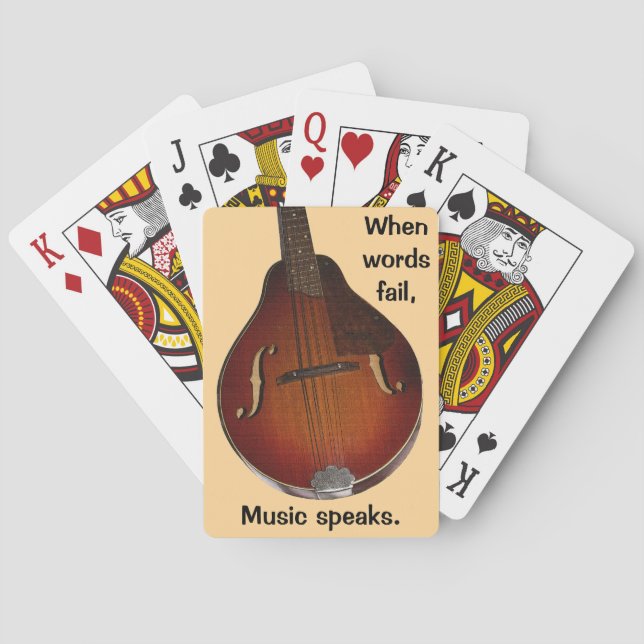 Mandolin Playing Cards (Back)