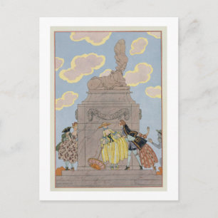 Mandoline, illustration for 'Fetes Galantes' by Pa Postcard