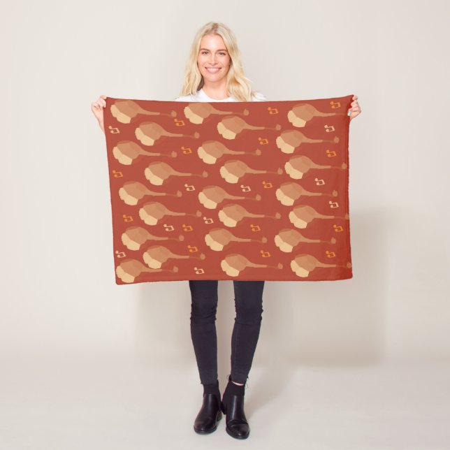 mandolins and music notes fleece blanket (In Situ)