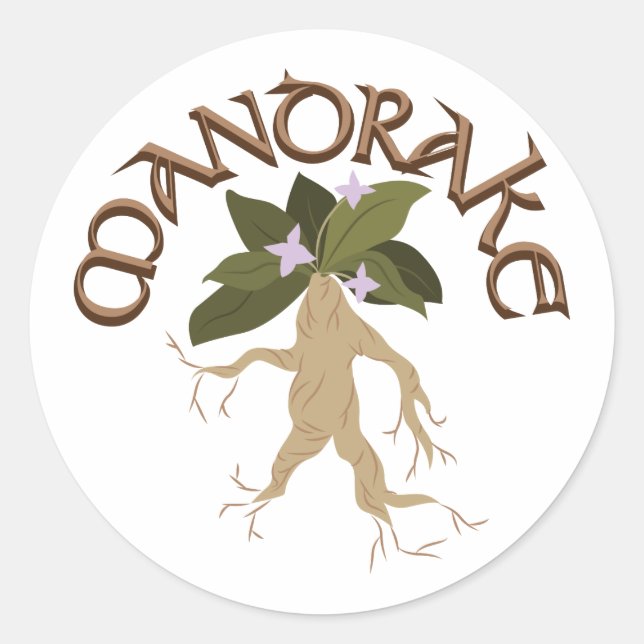 Mandrake Classic Round Sticker (Front)