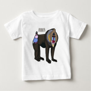 Mandrill cartoon illustration baby T-Shirt