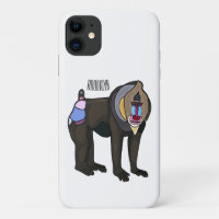 Mandrill cartoon illustration